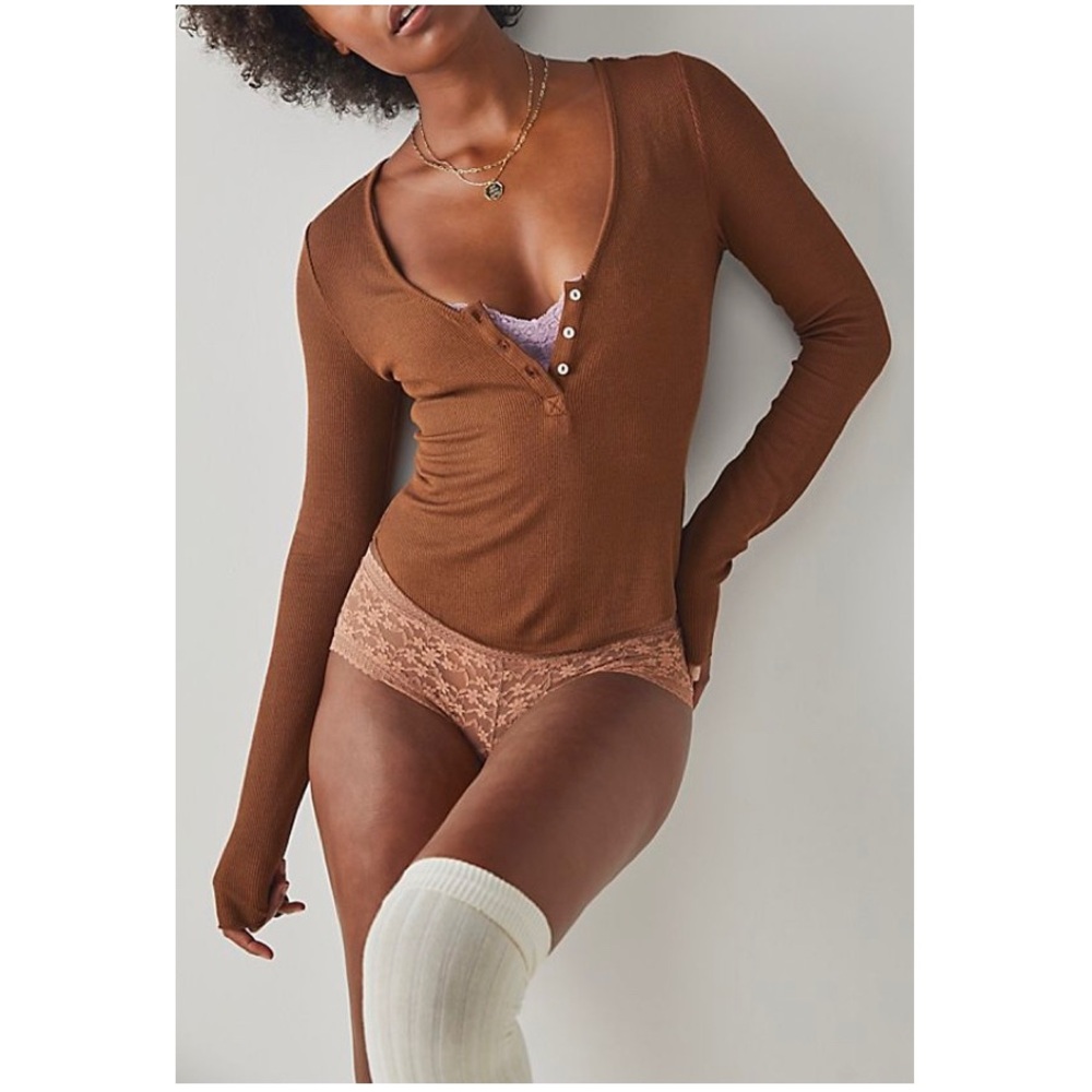 Free People Intimately Fp Keep It Basic Ribbed He… - image 1